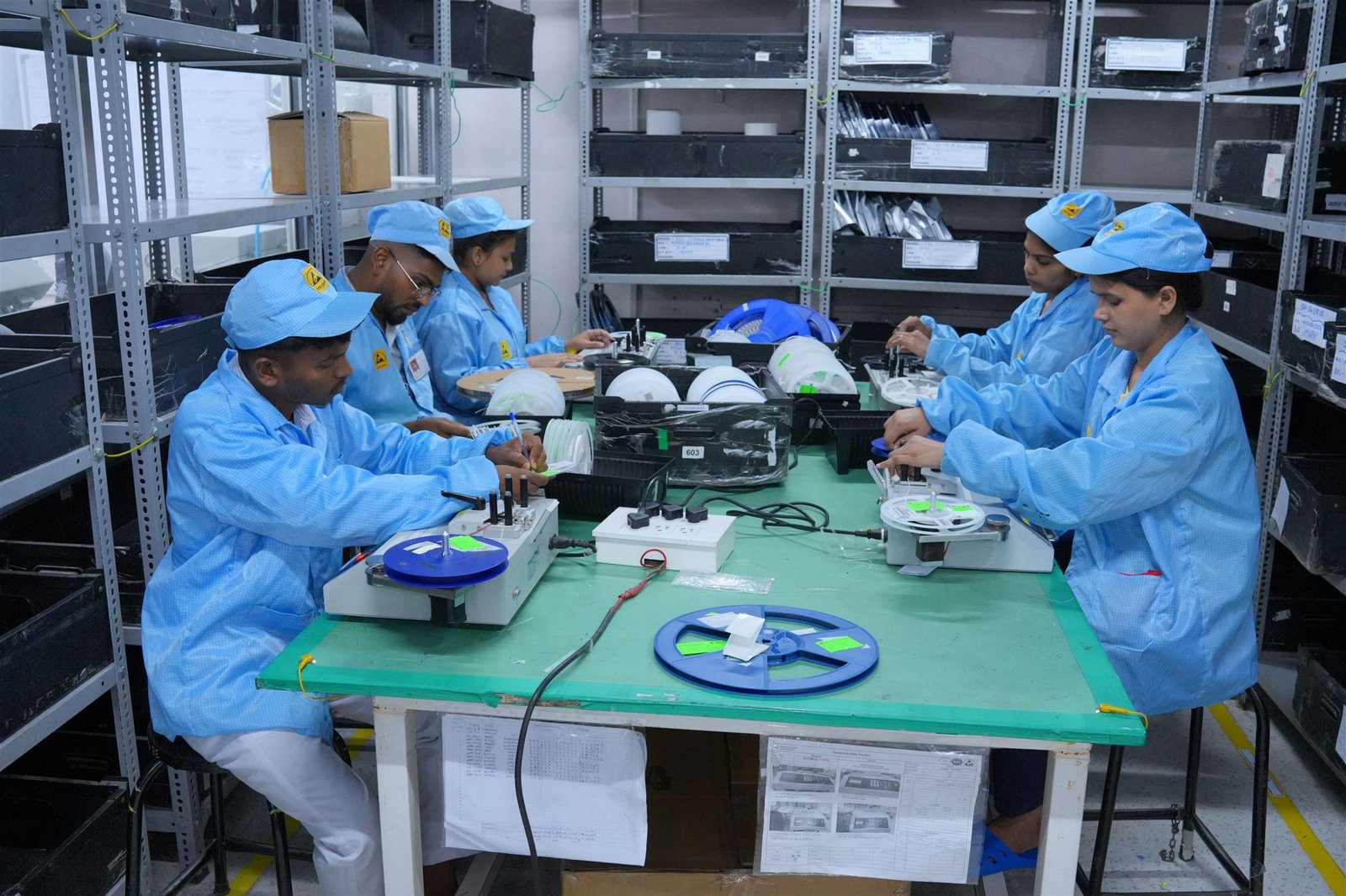 PCT system integration team at dedicated workstations